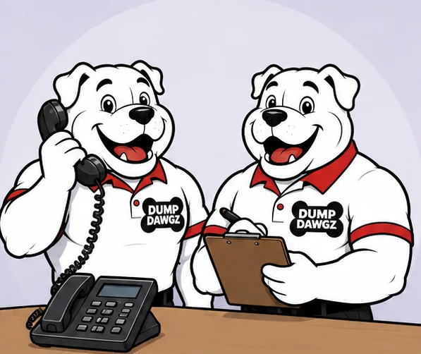 Dump Dawgz phone consultation illustration