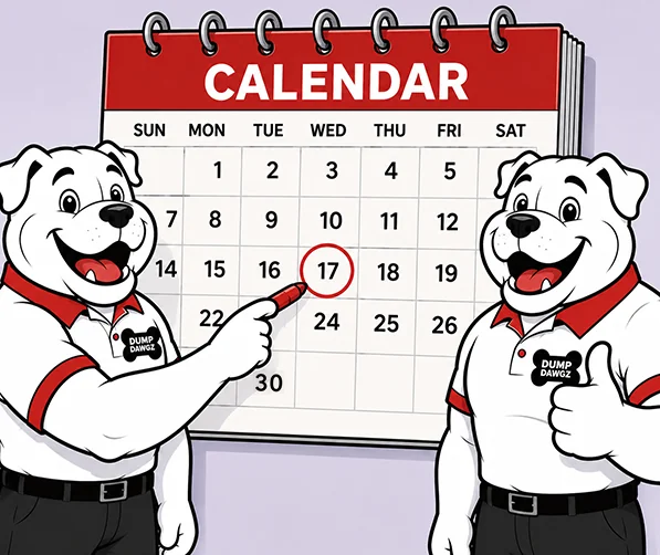 Dump Dawgz scheduling illustration